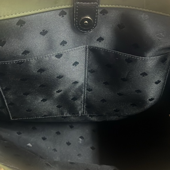 Kate Spade 3 section purse with double straps. Moss green. NWT. - Picture 7 of 9